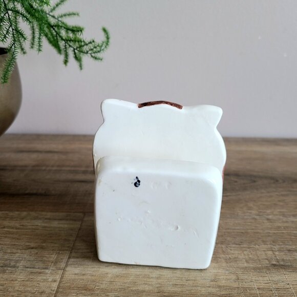 Vintage ceramic owl napkin or letter holder. - Picture 3 of 5
